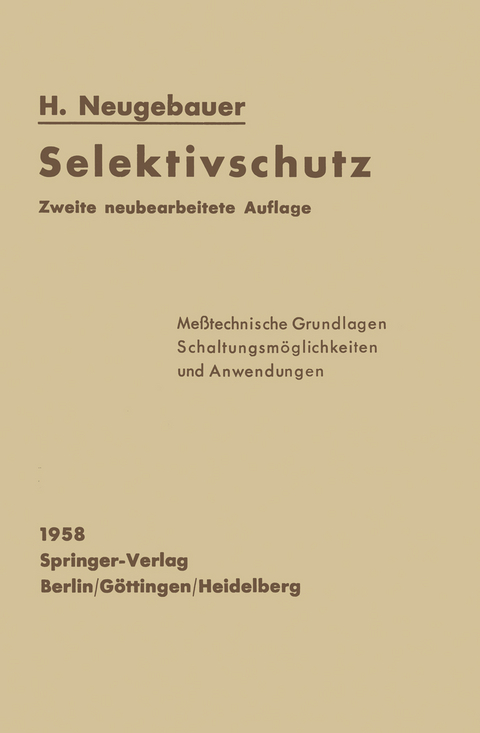 Selektivschutz - H. Neugebauer