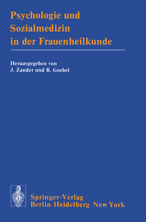 Psychologie und Sozialmedizin in der Frauenheilkunde - 