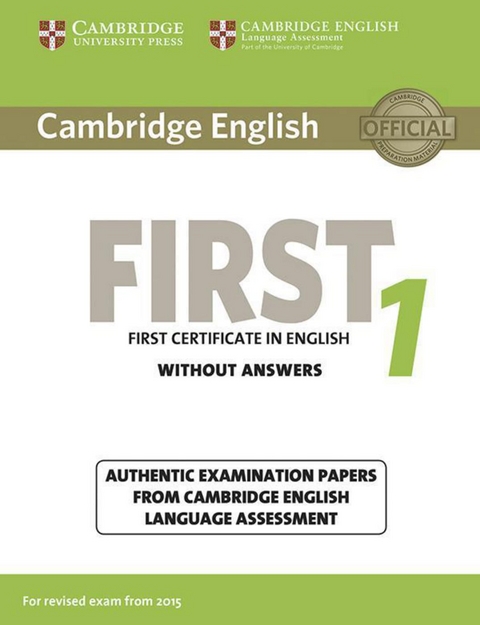 Cambridge English First 1 for updated exam