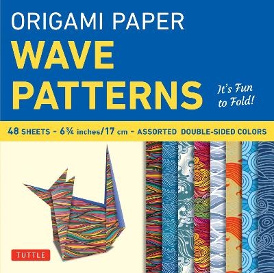 Origami Paper - Wave Patterns - 6 3/4 inch - 48 Sheets - 