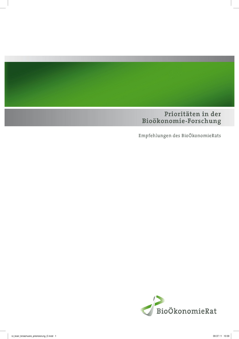 Priorit&auml;ten in der Bio&ouml;konomie-Forschung