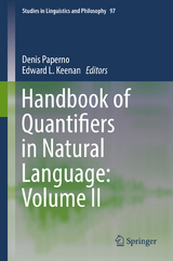 Handbook of Quantifiers in Natural Language: Volume II - 