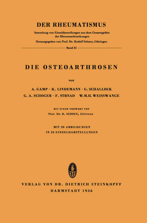Die Osteoarthrosen - 