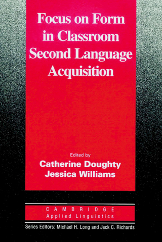 Focus on Form in Classroom Second Language Acquistion