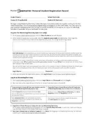 Edexcel Mastering Chemistry (AS/A2) Single User Access Code