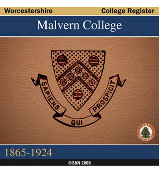 Worcestershire, Malvern College Register, 1865-1924