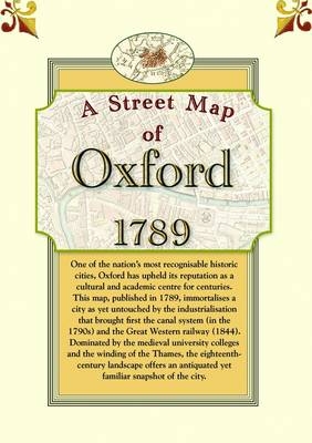 Map of Oxford, 1789