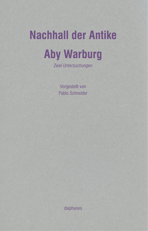 Nachhall der Antike - Aby Warburg