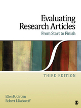 Evaluating Research Articles From Start to Finish - Ellen Robinson Girden, Robert Ira Kabacoff