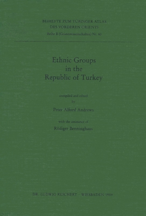 Ethnic Groups in the Republic of Turkey - Peter Andrews