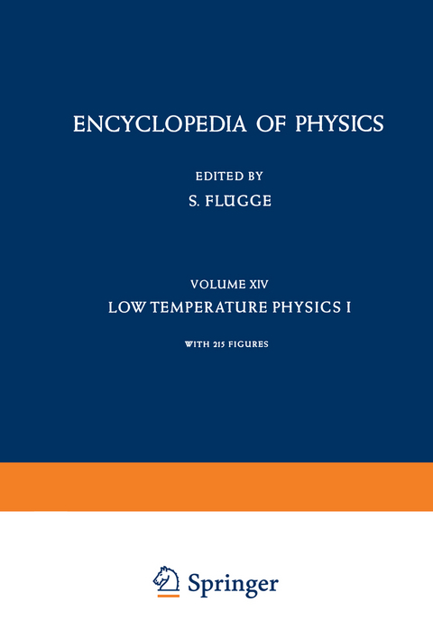K&auml;ltephysik I / Low Temperature Physics I - J. G. Daunt, S. C. Collins, D. K. C. MacDonald, P. G. Klemens, P. H. Keesom, N. Pearlman