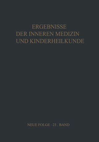 Ergebnisse der Inneren Medizin und Kinderheilkunde