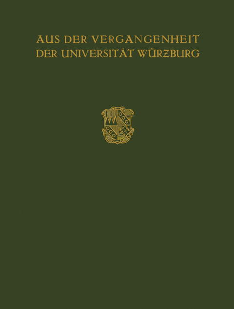 Aus der Vergangenheit der Universit&auml;t W&uuml;rzburg - Max Buchner