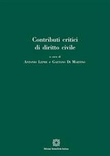Contributi critici di diritto civile - Antonio Lepre, Di Martino Gaetano
