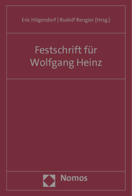 Festschrift f&uuml;r Wolfgang Heinz - 