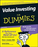 Value Investing For Dummies - Peter J. Sander, Janet Haley