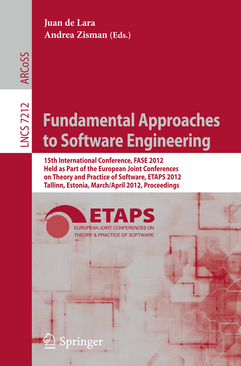 Fundamental Approaches to Software Engineering - 