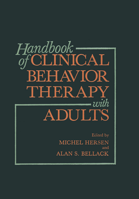 Handbook of Clinical Behavior Therapy with Adults - 