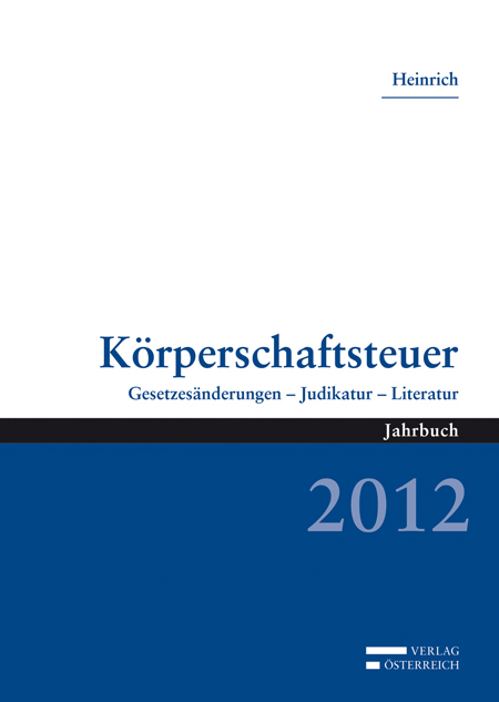 K&ouml;rperschaftsteuer 2012 - Johannes Heinrich