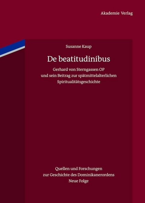 De beatitudinibus - Susanne Kaup