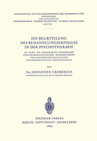 Die Beurteilung des Behandlungserfolges in der Psychotherapie