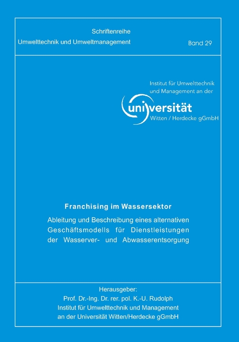 Franchising im Wassersektor - Michael Harbach