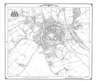 Banbury 1880 Heritage Cartography Victorian Town Map