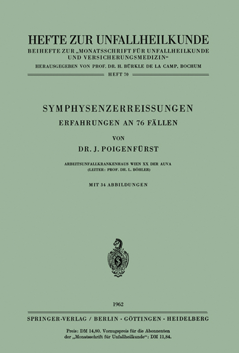 Symphysenzerreissungen - J. Poigenf&uuml;rst