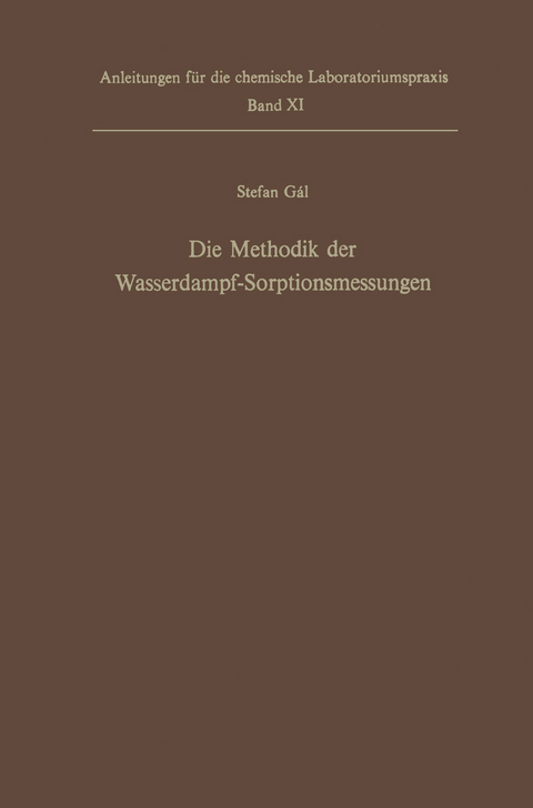 Die Methodik der Wasserdampf-Sorptionsmessungen - Stefan Gal
