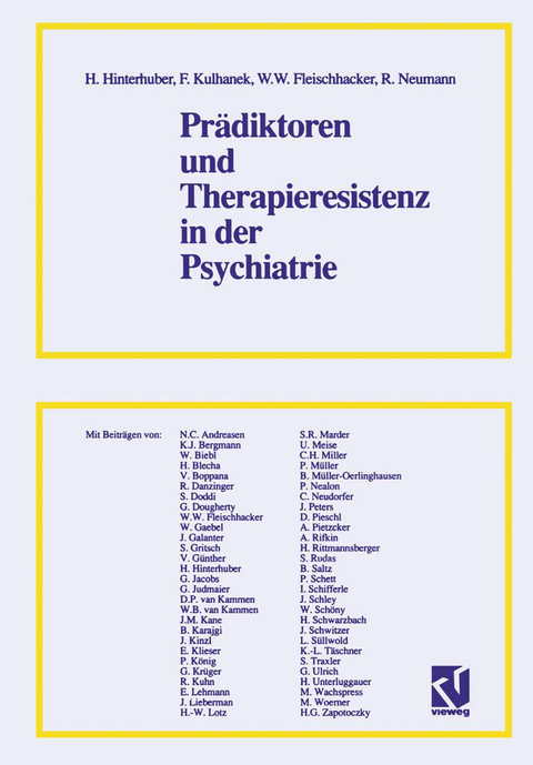 Pr&auml;diktoren und Therapieresistenz in der Psychiatrie - 