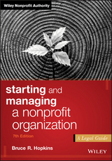 Starting and Managing a Nonprofit Organization - Bruce R. Hopkins