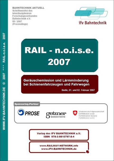 Rail noise (2007): Ger&auml;uschemission und L&auml;rmminderung bei Schienenfahrzeugen und Fahrwegen - 
