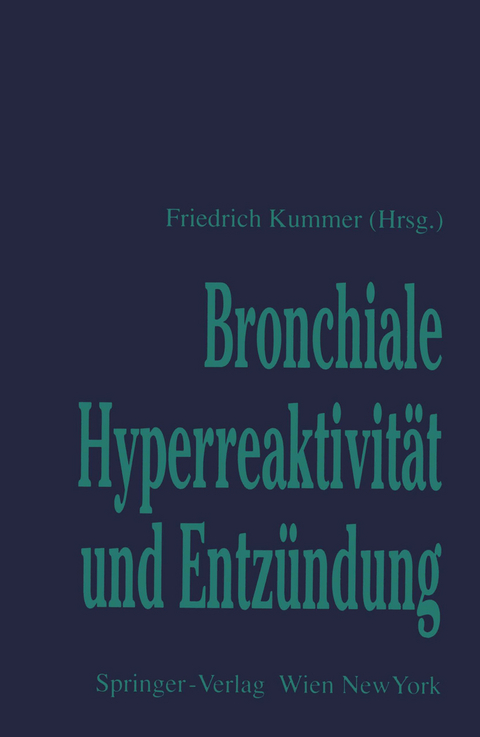 Bronchiale Hyperreaktivit&auml;t und Entz&uuml;ndung - 
