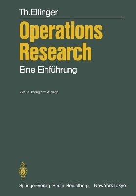 Operations Research - Theodor Ellinger