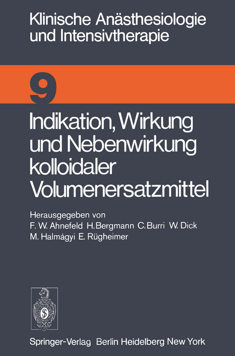 Indikation, Wirkung und Nebenwirkung kolloidaler Volumenersatzmittel - 