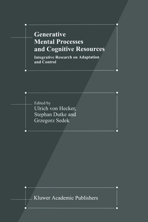 Generative Mental Processes and Cognitive Resources - 