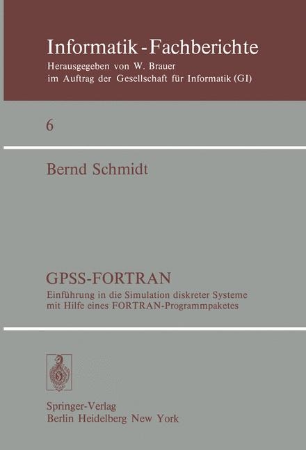 Gpss-FORTRAN, Version II - B Schmidt