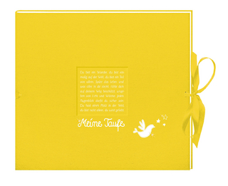 Kleines Fotoalbum Meine Taufe (gelb)