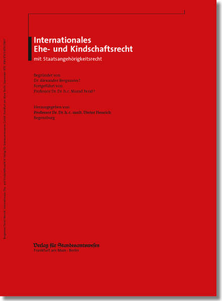 Internationales Ehe- und Kindschaftsrecht mit Staatsangeh&ouml;rigkeitsrecht