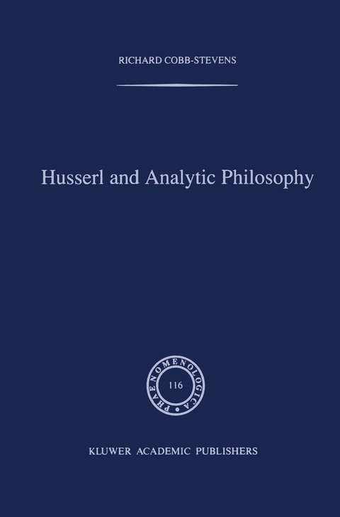 Husserl and Analytic Philosophy - R. Cobb-Stevens