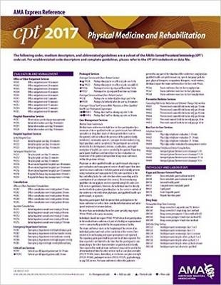 CPT 2017 Express Reference Coding Card: Physical Medicine and Rehabilitation