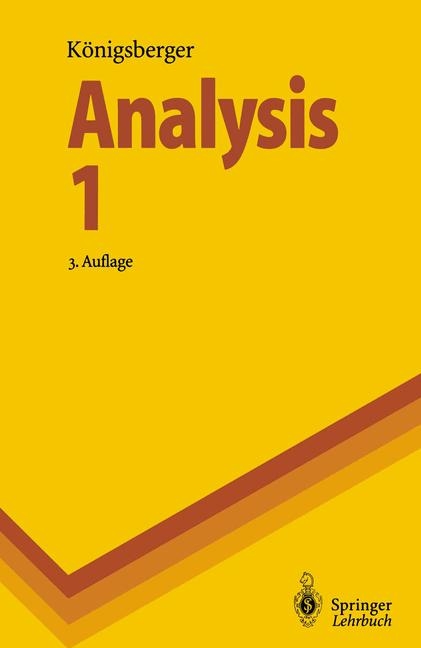 Analysis 1 - Konrad K&ouml;nigsberger