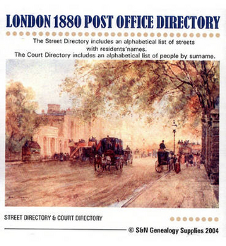 London 1880 Post Office Directory