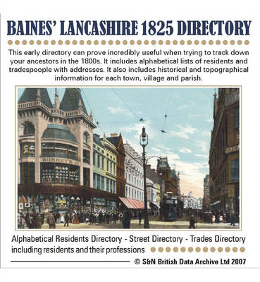 Lancashire, Baines' 1825 Lancashire History, Directory and Gazetteer