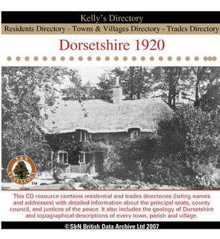Dorset, Dorsetshire 1920 Kelly's Directory