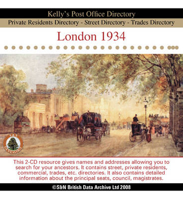 London 1934 Post Office Directory