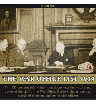 The War Office List 1939