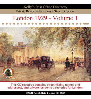 London 1929 Post Office Directory