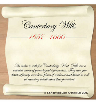 Kent, Canterbury Wills 1657-1660