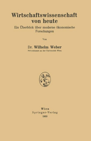 Wirtschaftswissenschaft Von Heute